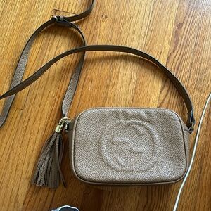 Tan crossbody bag